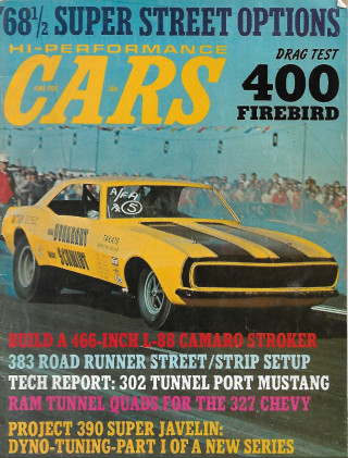 HI PERFORMANCE CARS 1968 JUNE - PROJ 390 SUPER JAVELIN, 466 L-88 CAMARO, 383 RR*